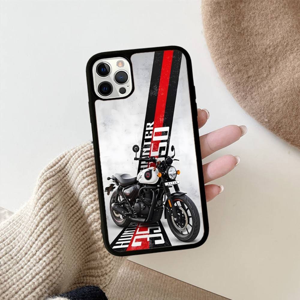 R-ROYALS E-ENFIELDS Logo For IPhone 17 16 Pro Max Air 15 14 13 12 Mini Plus 11 Hard PC+TPU Phone Back Cover