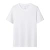 Casual Summer Men T Shirt Round Neck Short Sleeve Solid Color Loose Couple Pure Cotton Breathable Top