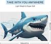 Blue Shark Beach Towel,Oversized Pool Towels for Adults, Soft Plush Lightweight Travel Towel, Absorbent Beach Blanket for Pool