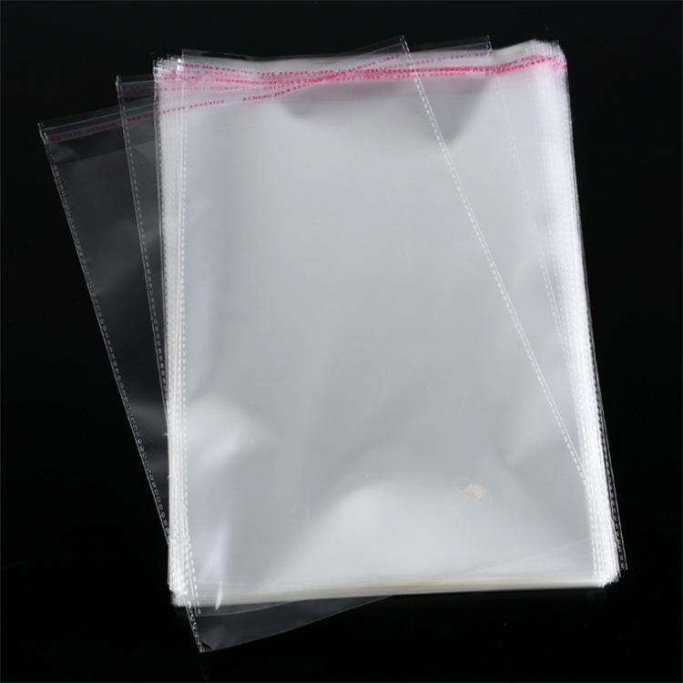 In-Stock Transparent Self-Adhesive Clothing Packaging Bags - Custom Thickened Plastic Sealing Bags