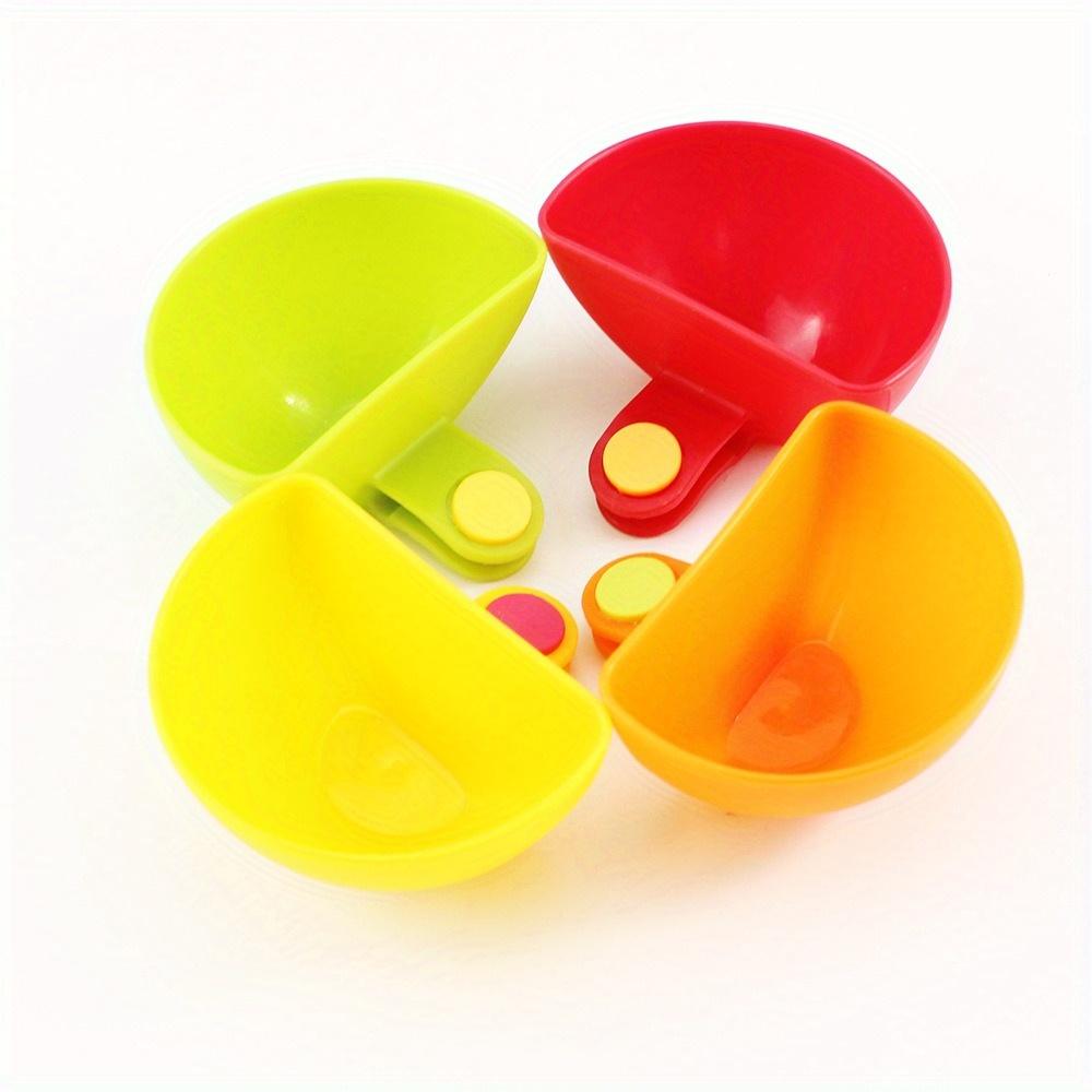 1PC Kitchen Clampable Bowl Plate Seasoning Dish Dinner Plate Seasoning Dish  Sauce Dispenser Soy Sauce Dish