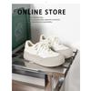 Ugly Cute Big Head Shoes Women 2025 Chinese New Year Korean Version Casual and Comfortable Sports Fluffy Muffin Platform Bread Little White Shoes Wome