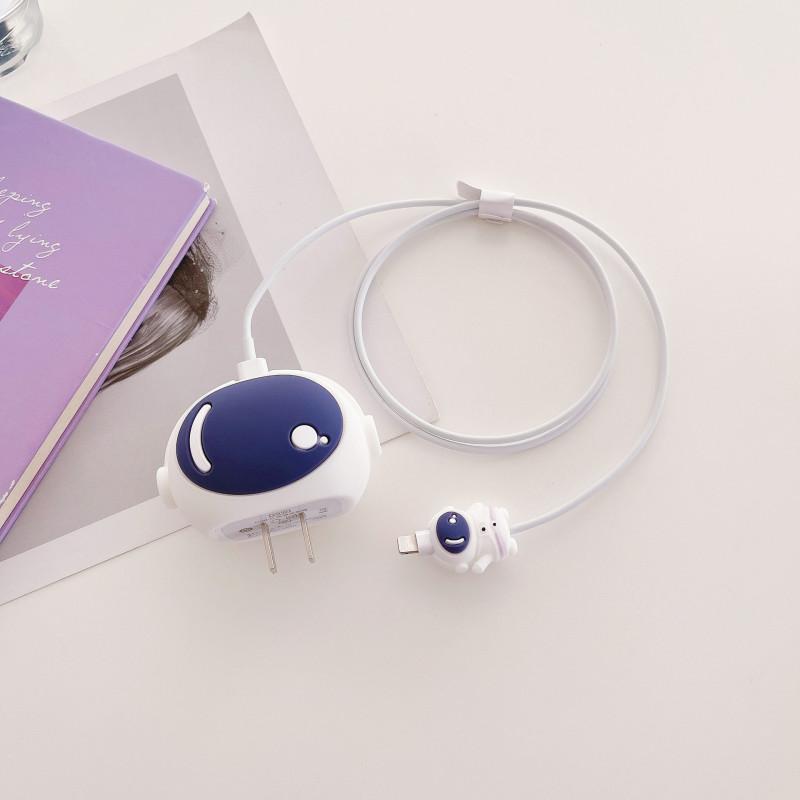 Cartoon Ladegerät Schutzhülle Lade Adapter Kabel Protector Halter Kompatibel Für Ios Quick