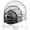 Custom Golf Cart Metal Sign Exquisite Personalized Wall Art for Home Office Durable Rust Resistant Easy Hang