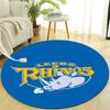 Personalized Leeds Rhinos Round Chair Office Rug - Perfect for Mat, Office Chair & More - Ideal Gift for Birthdays and Holidays