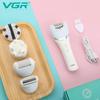 Lightweight and Portable Large-capacity Battery Women's Epilator IPX4 Washable Multi-function Shaver Electric Epilator Hair Removal Device Set