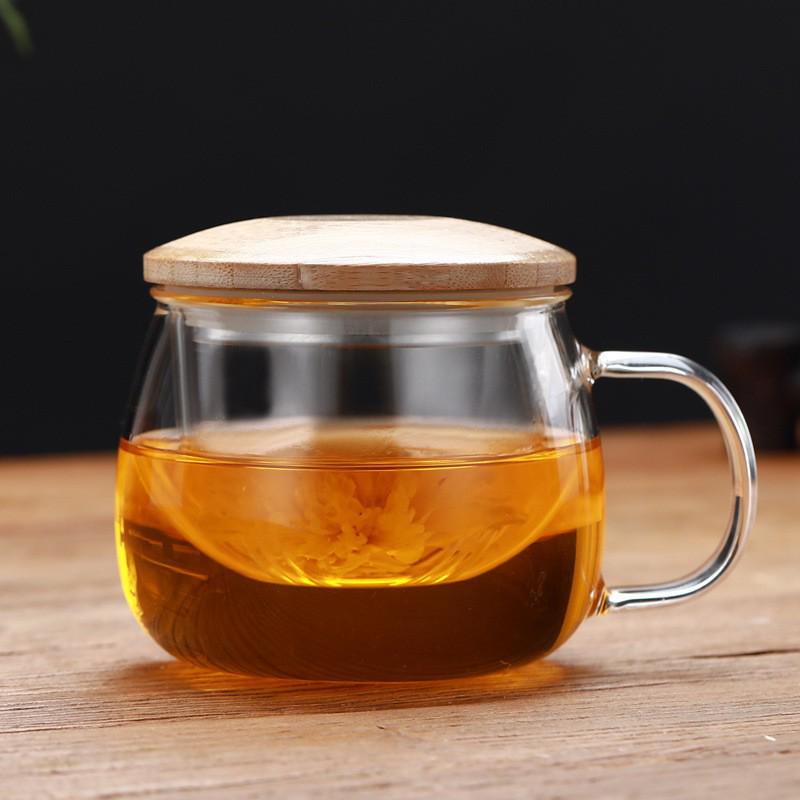 Large Capacity Japanese Creative Glass Tea Cup with Filter
