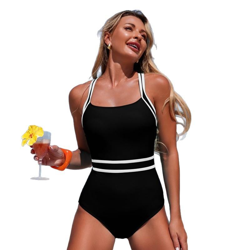 Women's Swimwear New One-piece Swimsuit Sports Style Ready-made Swimwear