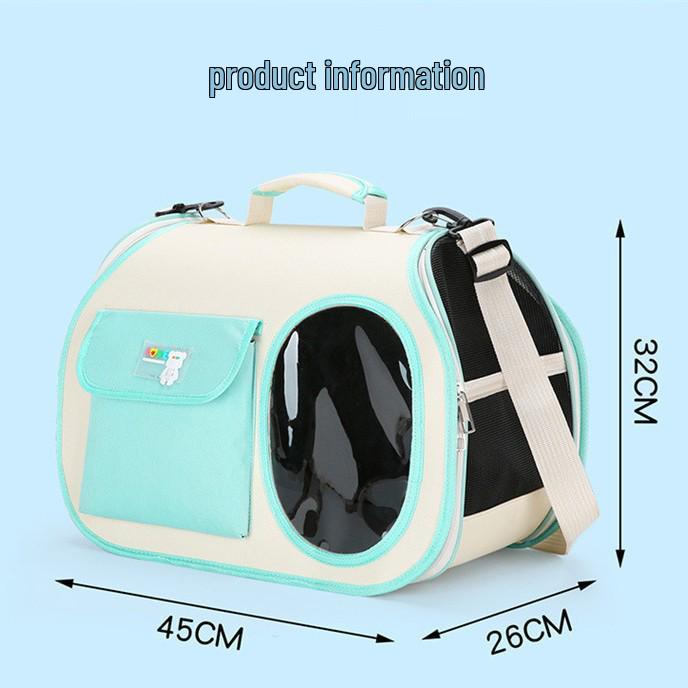 Portable Breathable Cat Backpack with Single Shoulder Strap for Travel and Car Use
