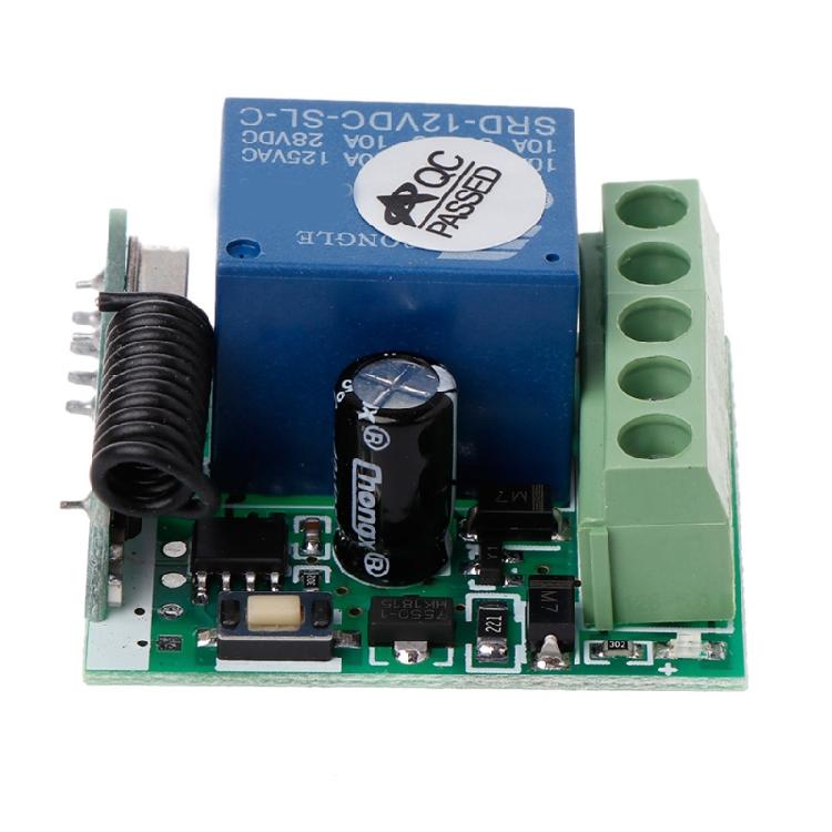 433Mhz Universal Wireless Remote Control Switch DC12V 1CH RF Relay Receiver