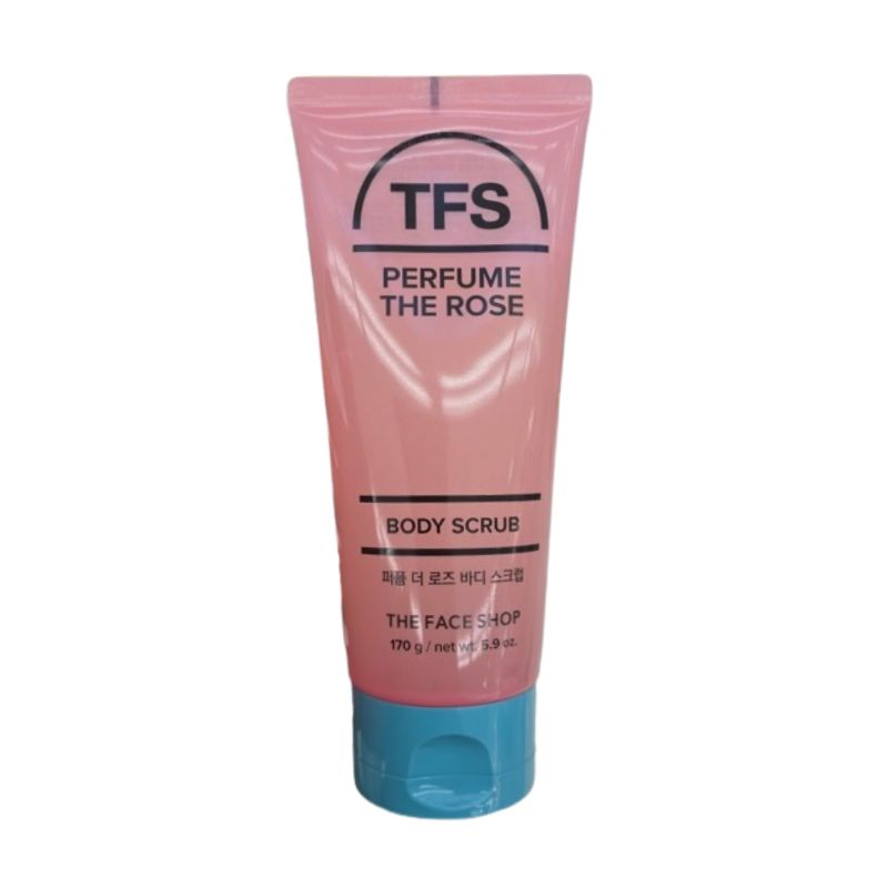 The Face Shop Perfume The Rose Body Scrub 170g – Sugar Exfoliating Body Scrub, Rose Floral Scent, Moisturizing Oil Care, Tube Type Body Exfoliator 170g