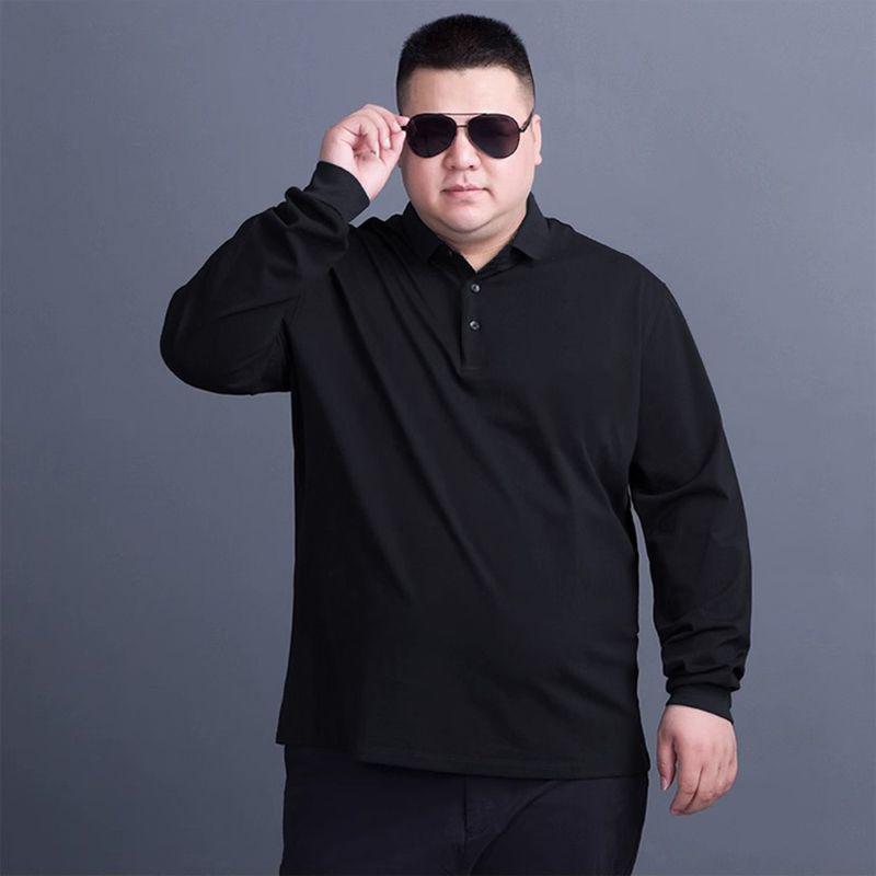 Camicia da uomo 8XL super large, senza tasche, casual, con risvolto, a maniche lunghe, con petto singolo, da lavoro, business, formale, sociale