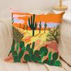 Cactus Cushion Cover Pillowcase Ultra Soft Skin Friendly Fabric Cloud Like Comfort & Concealed Zipper