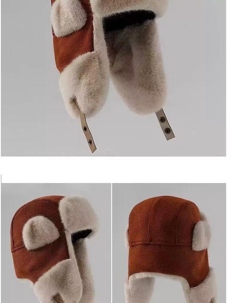 Lei Feng Fleece-Lined Warm Ear Protection Hat for Outdoor Winter Sports