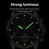 Für POEDAGAR 1410 Luxus Herren Automatik Mechanische Uhr Edelstahl Leuchtend Wasserdicht 22mm Armbandbreite Analoganzeige