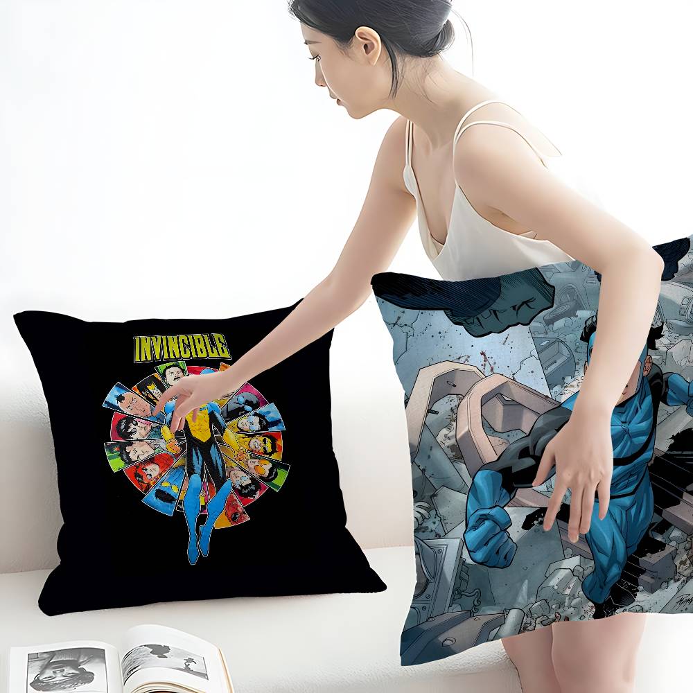 hero Anime I-Invincible Pillowcase toon Gift Cushion Cover Bedroom Home Sofa Chair Seat Decor pillow case