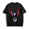 American Bald Eagle Print Casual T-Shirt Unisex Trendy Top Pure Cotton T-shirt