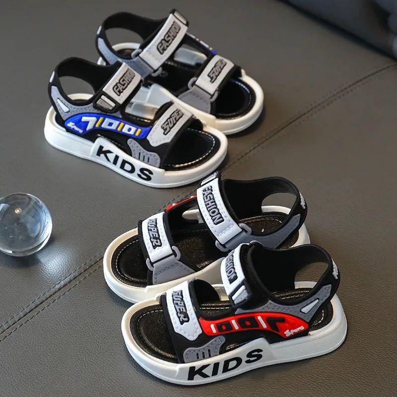 Adorable Cartoon-style Anti-slip Children's Sandals For Boys - Summer Children's Outdoor Beach Sandals