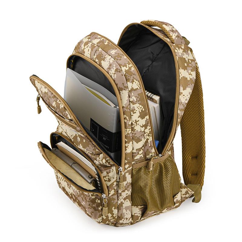 Backpack Men's New Camouflage Light Travel Backpack Trend Large Capacity Sports Outdoor Sports College Student School Bag