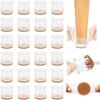 16 Pcs Round Chair Leg Protector Silicone, Chair Leg Pads, Furniture Leg Protector, Non Slip Reduce Noise