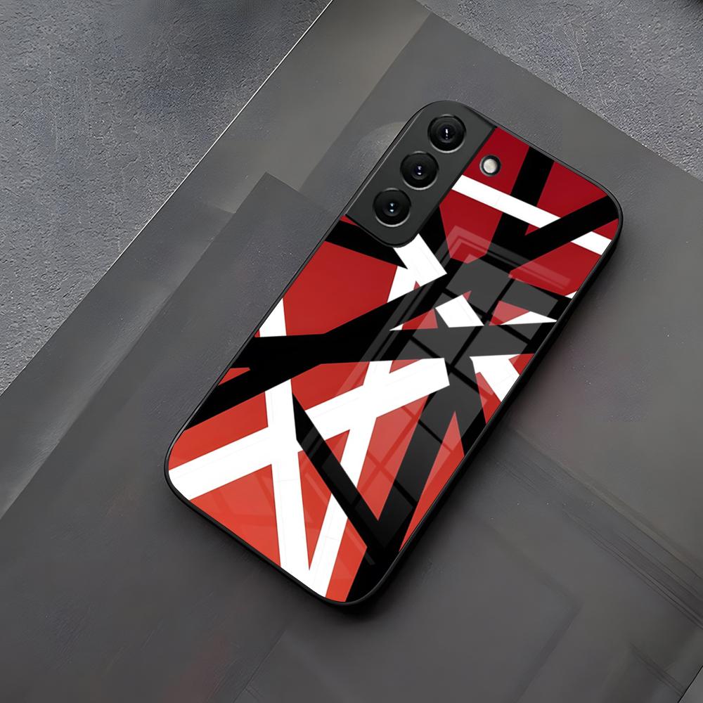 Eddie Van Halen Graphic Guitar Phone Case Glass For Samsung Galaxy S23 S24 S21 S25 S22 S20 Ultra Fe Plus A55 A15 A14 Coque