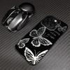 Creative Elegant Butterfly Phone Cover Case for iPhone 17 Pro Max 16 14 Plus 12 Pro 17e 15 13 Air 11