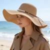 Straw Hat Women's Summer Beach Big Brim Seaside Outing Sun Hat New Sun Hat Sunscreen Summer Hat