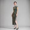Starting from one 1011 spring and summer new velvet new Chinese style daily improvement fashion temperament with rotator sleeve cheongsam skirt