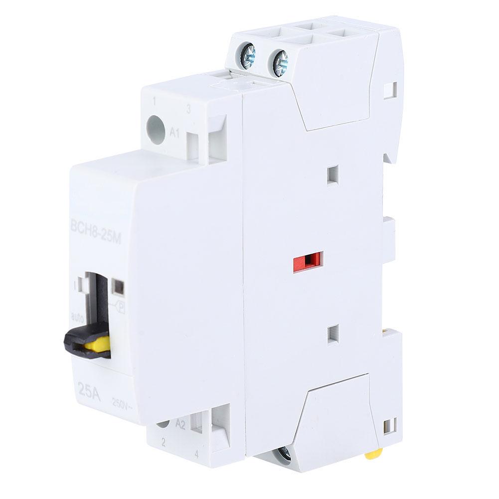 2P25A Household AC Modular Contactor with Manual Control Function 230V 5060Hz(2NO)