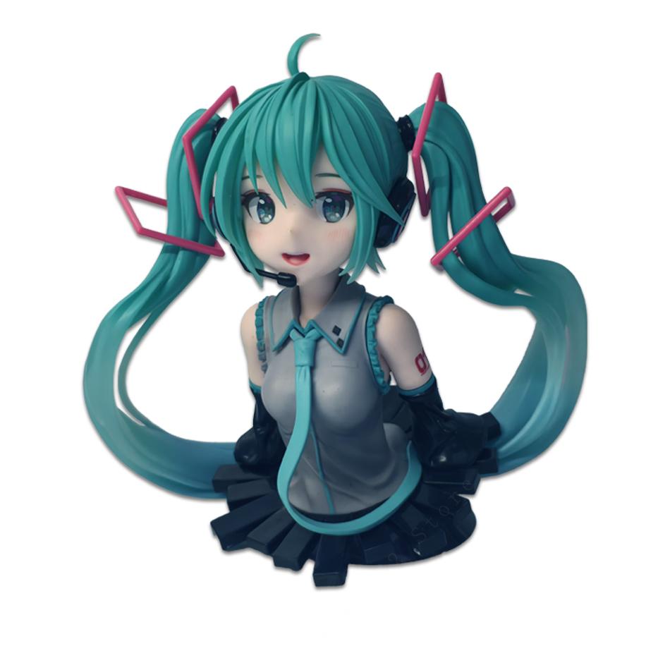 Virtual Idol Hatsune Miku Bust Kasane Teto Chokonose Figurine Anime Collectible Pvc Desk Pc Case Auto Interior Room Decoration