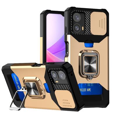 Armor Ring Bracket Card Bag Lens Push Window Protection Mobile Phone Case for RM NOTE 11 12 13 PRO POCOX6 M6PRO Military Quality