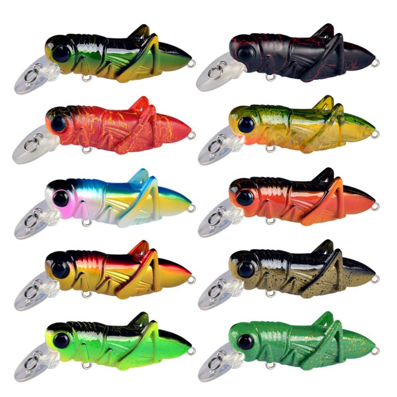 7,5 cm/8 g Græshoppe Fiskebait Flydende Minnow Wobler Fiskefluer Kunstig Hård Bait