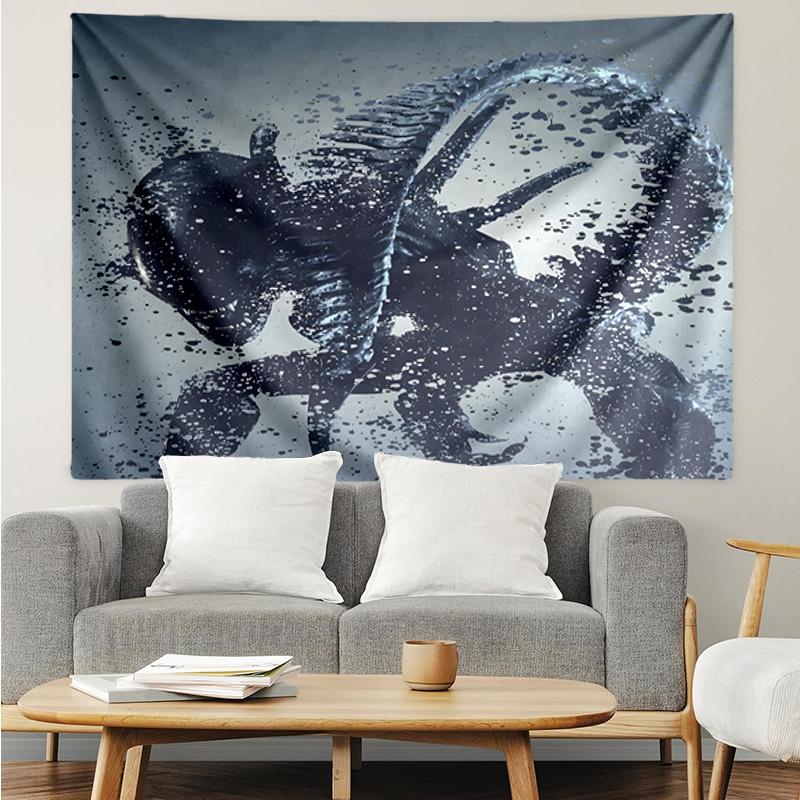 Alien Horror Artwork Tapestry Hanging for Bedroom,Livingroom, Playroom,Decor Art Room Wall Tapestry Holiday and Birthday Gifts