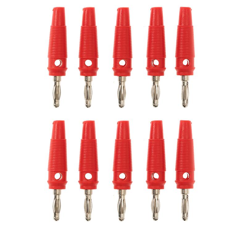 

10 шт. 32A 4 мм штекеры типа «банан» мужской стекируемый разъем сильноточный винтовой кабель-адаптер для динамика 4 мм сильноточные штекеры типа «банан»