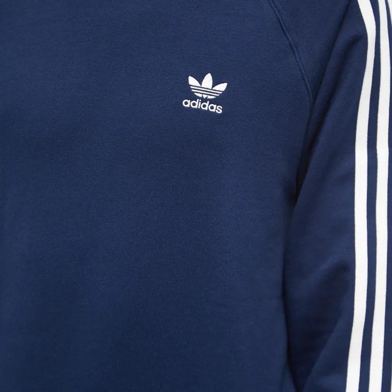 Adidas Originals Adicolor Classics 3-Stripes Color Block Logo Sweatshirt Men Sweatshirt Night-Indigo IM4515