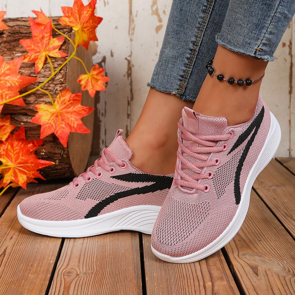 Mesh breathable soft sole lightweight non-slip women's casual sports running shoes