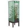 Vidaxl Raised Planter with Greenhouse, Rattan Look, 40X40X140 Cm