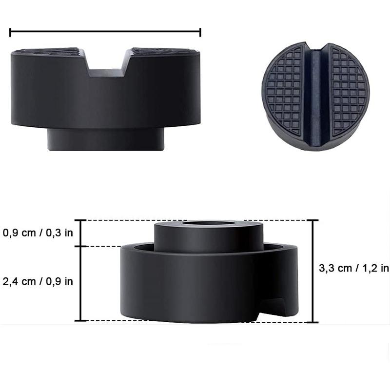 Car Hydraulic Jack Rubber Pad Universal Frame Protector Anti-slip Elevated Pallet Pad Jack Support Block Car Disassembly Tools