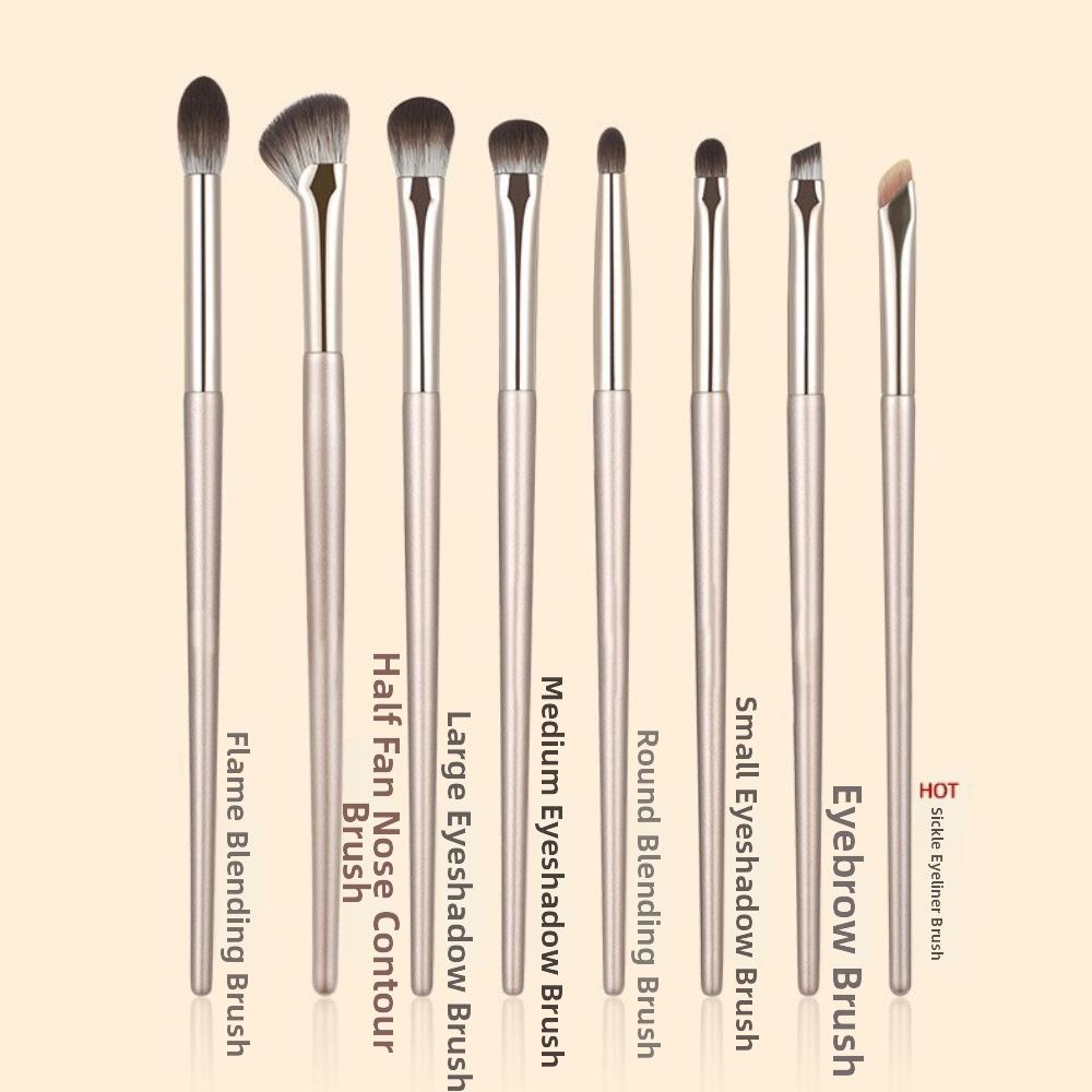 Gold Makeup Brushes Set Angled Triangle Eye Makeup Brush New Cosmetics Brushes Tools Kits Women