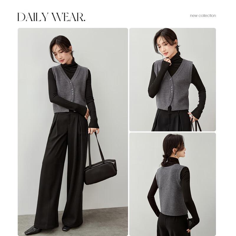 Women's V-Neck Layering Knit Vest