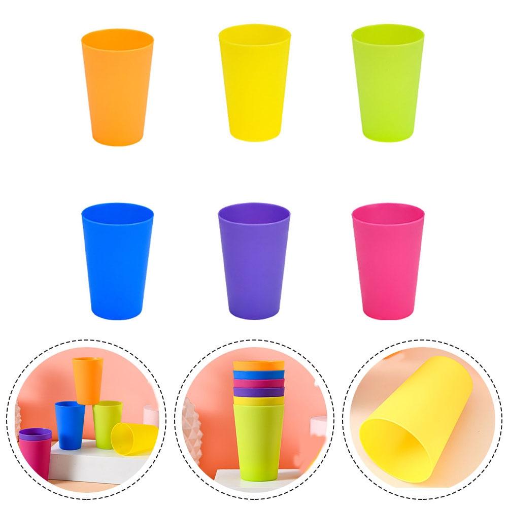 6*6*8.7cm Colourful Cups For Juice Coffee Lightweight