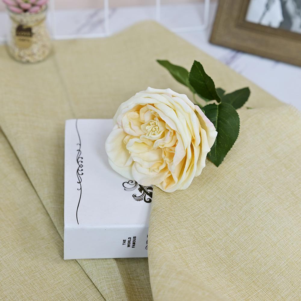 

Увлажняющая роза Остин, имитация на ощупь, реквизит для свадебной съемки, украшение для дома, искусственный цветок, роза, имитация цветка 45cm шампанского