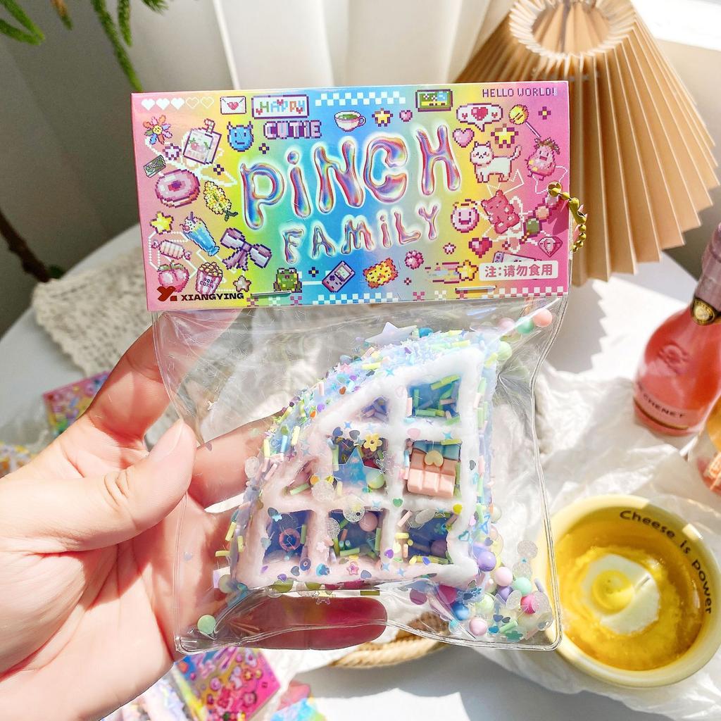 Weiche und klebrige Silikon-Katzenpfote Tier-Donut, Kneif-Spaß Plüsch, Langsam zurückfedernd, Stressabbauendes Spielzeug, Kinderspielzeug-Geschenk