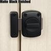 2pcs Black Swivel Door Lock, Zinc Alloy Sliding Bolt, Double-Sided Security Hardware for Doors/Windows/Cabinets