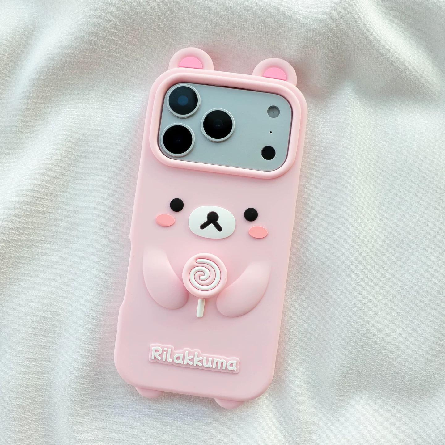 nouvelle jolie coque de téléphone dessin animé 3D ours Pour iPhone 17 16 15 14 13 12 Pro Max 17promax 17pro coque souple en silicone iPhone 12 Pro Max