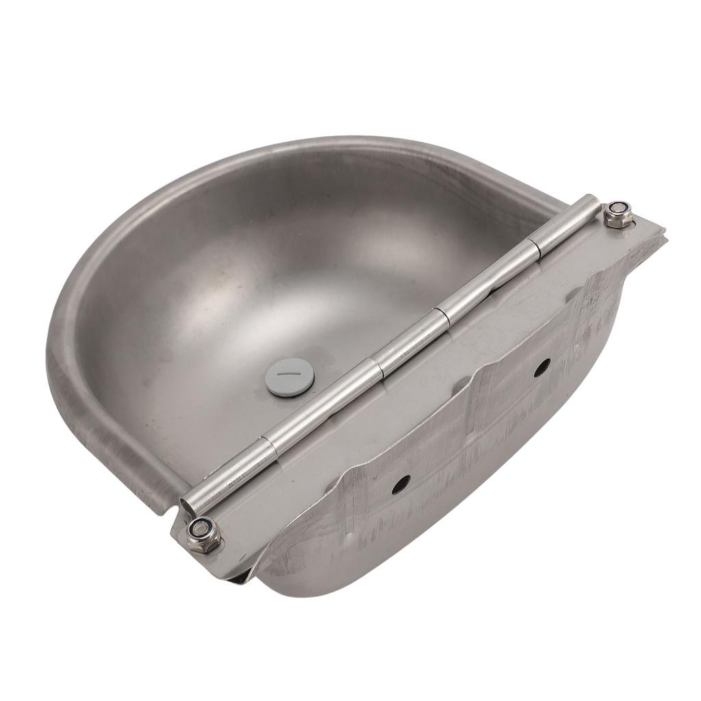 Automatic Water Bowl Stainless Steel Dog Auto Water Dispenser Livestock Waterer with Float Valve