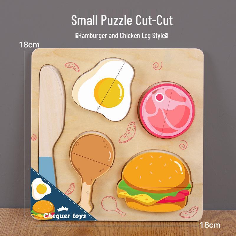 

Детский развивающий деревянный игровой набор: Имитация фруктов, овощей и стоматологических инструментов, пазл