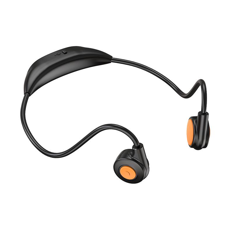 New M2 Dual Ear Hanging Bone Conduction Bluetooth Earphones - Wireless, Non-In-Ear, Sports Neckband Design