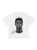 Cristiano Ronaldo Retro Distressed Heavyweight Cotton T-Shirt