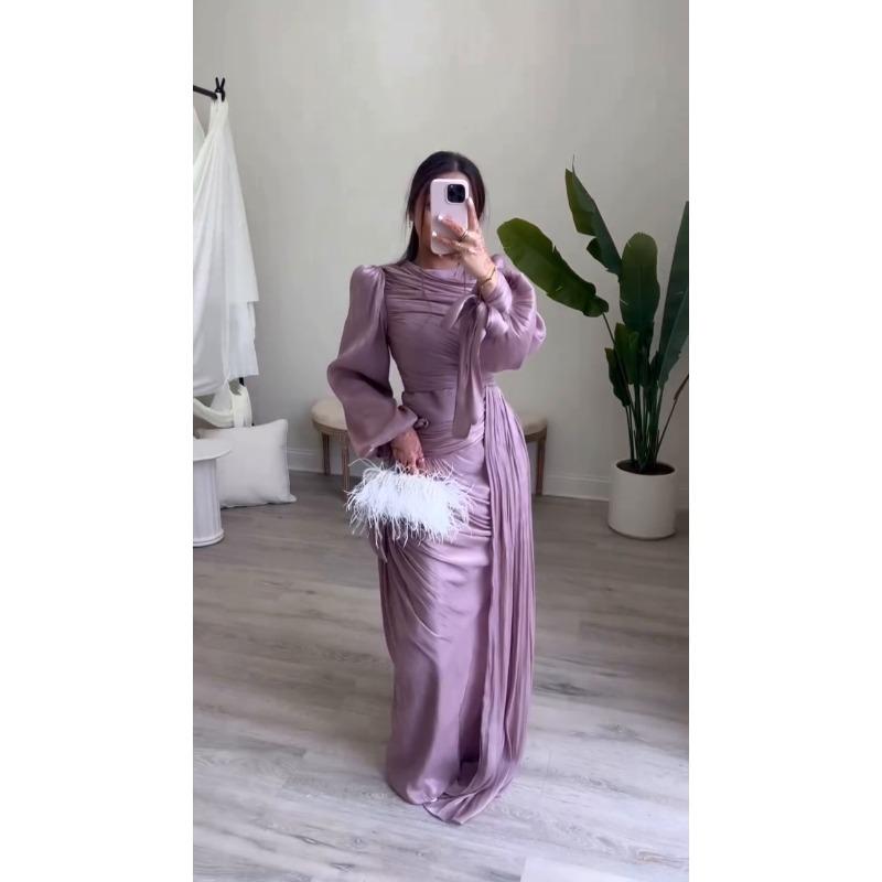New European and American Women's Clothing High Fashion Slim Fit But I In Pleated Dress